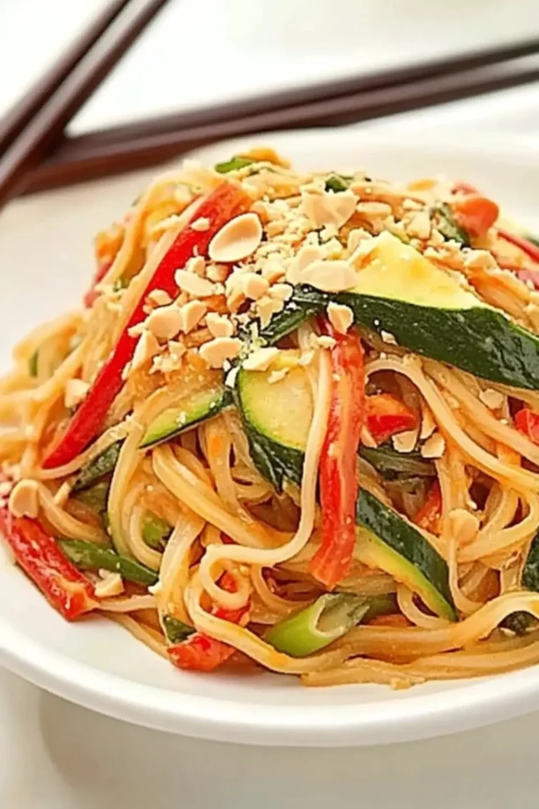 Cold Thai Peanut Noodle Salad